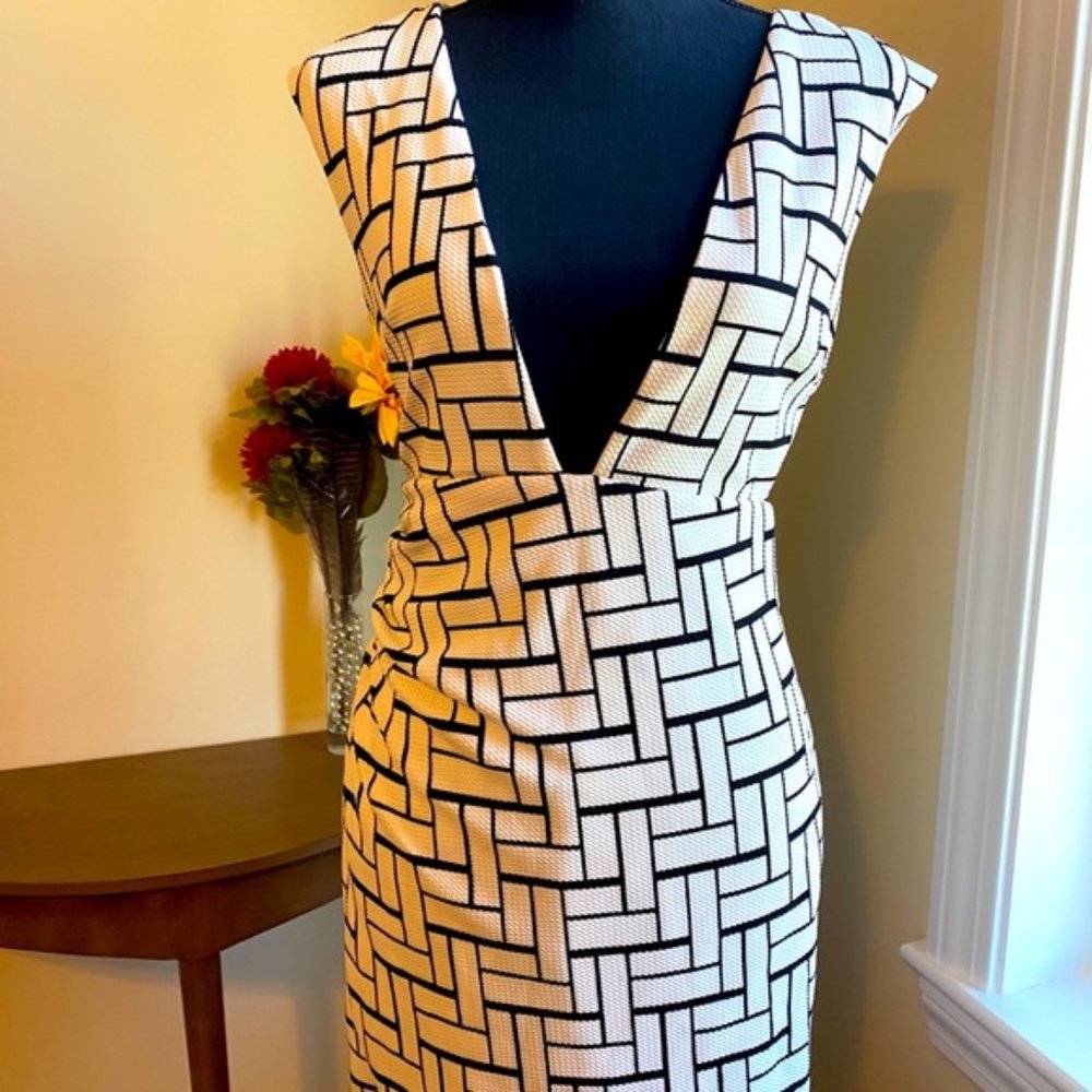 Angel Biba Low Cut Mini Dress